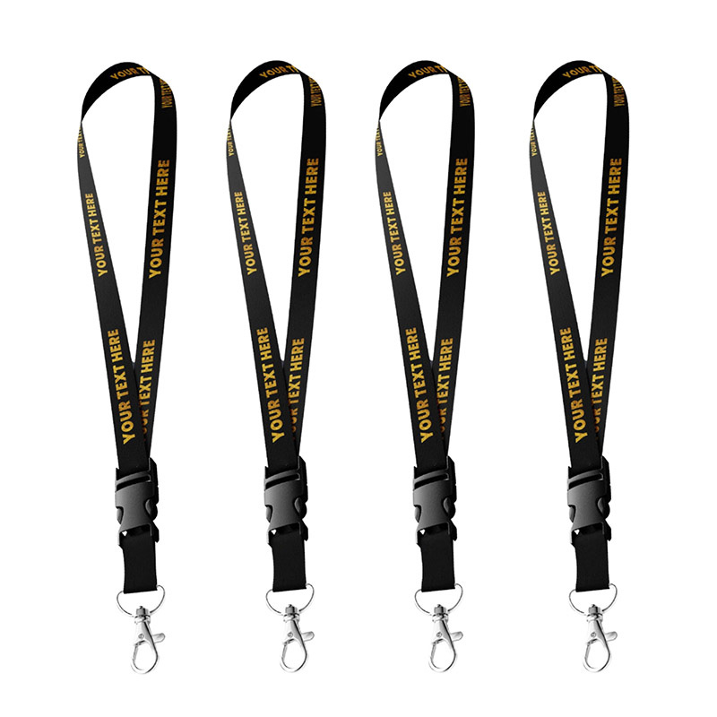 High quality Lanyards Silk Screen logo with hook 03