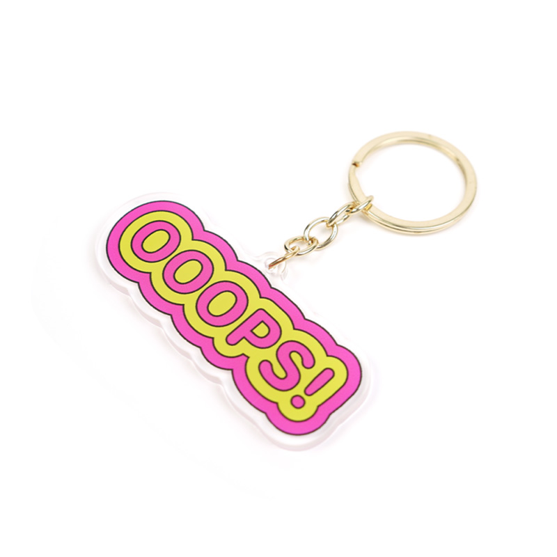 Interesting Word Acrylic Keychains (4)
