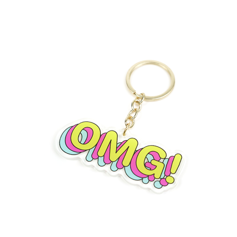 Interesting Word Acrylic Keychains (5)