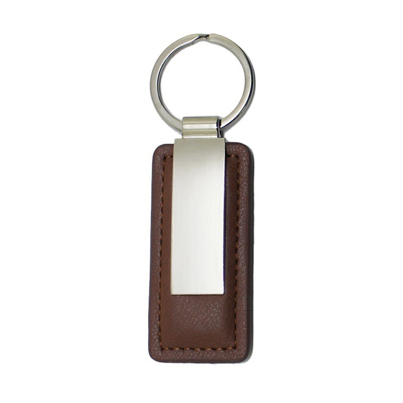 Laser or Printed PU Leather Keychains (3)