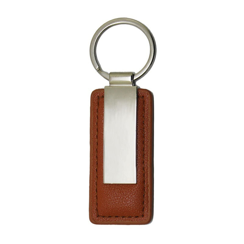 Laser or Printed PU Leather Keychains (4)