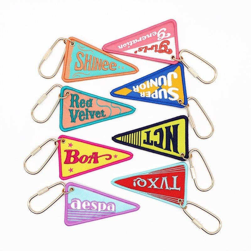 Show Your Personality Custom Embroidered Fabric Keychains With Exclusive Style (1)